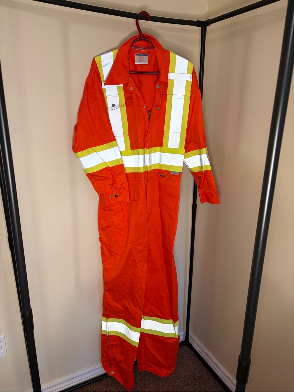 Viking High-Visibility Orange Reflective Safety Coverall
